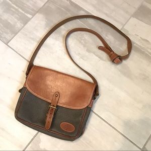 Vintage Mulberry Crossbody Scotchgrain Green Tan